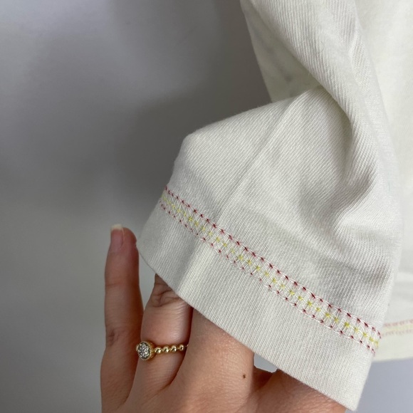 Sporty Graphic Fitted Retro Tee Red White - Picture 4 of 9